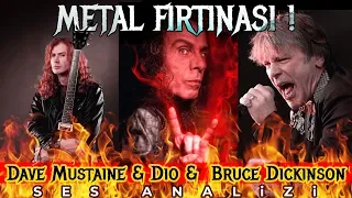 METAL STORM ! Dave Mustaine & Dio & Bruce Dickinson Voice Analysis