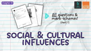 QUESTIONS, A* ANSWERS & MARK SCHEMES - Social & Cultural Influences (Ch 10) - IGCSE PE exam revision
