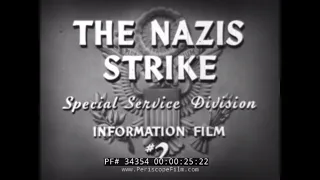 " WHY WE FIGHT — THE NAZIS STRIKE "  1943 FRANK CAPRA WWII PROPAGANDA FILM   34354