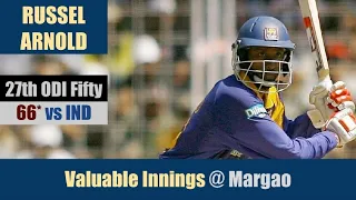 RUSSEL ARNOLD | 27th ODI Fifty | 66* @ Margao | 3rd ODI | SRI LANKA tour of INDIA 2007