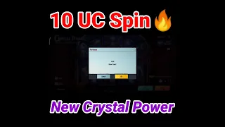 10 UC Spin🔥 For New Crystal Power#Crystal Power#short #pubgmobile #bgmi