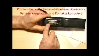 Batterie ausgelaufen, Kontakte korrodiert bei Fernbedienung oder anderem Gerät? Tipp DIY