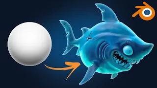 Sculpting Shark Character in Blender 3.2