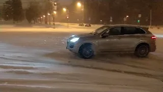 Лёгкий дрифт на Cayenne GTS