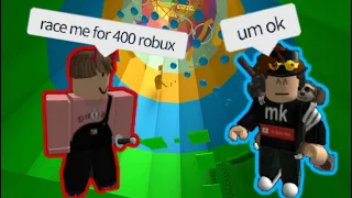 Racing A Friend For 400 Robux!! - Tower Of Hell