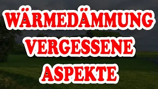 Dämmen Teil 1 Vorteile und Nachteile energetischer Sanierungsmaßnahmen Autarkie Selbstversorgung