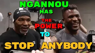 Francis Ngannou Open Workout with IRON MIKE TYSON #furyngannou Ngannou vs Tyson Fury