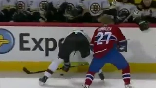 Alex Kovalev lost his helmet but not the ability to score super goals, game 5 vs Bruins (2008)