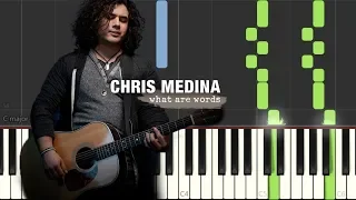 Chris Medina - What Are Words (Piano Tutorial by Javin Tham)