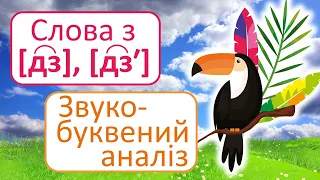 Слова зі звуками [дз], [дзʹ] | Звуко-буквений аналіз слів | Буквосполучення ДЗ