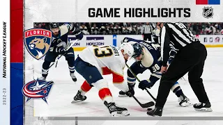 Panthers @ Blue Jackets 4/1 | NHL Highlights 2023