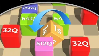 Roll Cube Merge 3D: 2048 Puzzle! - Made 1S (Sextillion) Cube - Part 02