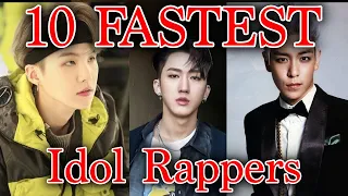 *OFFICIAL* - 10 Fastest Kpop Idol Rappers