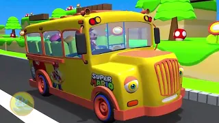 Wheels On The Bus Collection | Nursery Rhymes | 3D Animation In HD From Binggo Channel