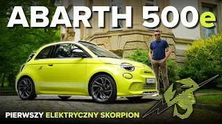 NOWY ABARTH 500e 2023 ✰ PIERWSZY ELEKTRYCZNY SKORPION ✰ GRUPA GEZET