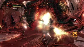 God of War 3 Remastered - Zeus Boss Fight Titan Mode (Very Hard Difficulty)