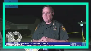 'We don't know if they're going to survive': Polk sheriff details shooting that left 1 dead, 2 hurt