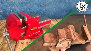 BROKEN RUSTY VISE COMPLETE RESTORATION