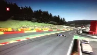 Slide into Pit Lane Exit - Spa - F1 2012 Xbox 360