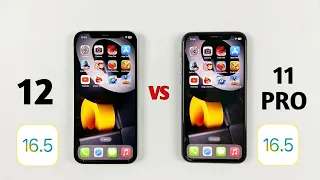 iPhone 12 Vs iPhone 11 Pro - SPEED in 2023 (iOS 16.5)