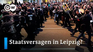 Querdenken-Demo in Leipzig: 'Die Bewegung hat sich radikalisiert' | DW Nachrichten