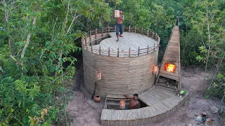 We Spent 39Day Building Bushcraft A Viral-Bamboo House In Deep Jungle