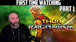 DC fans  First Time Watching Marvel! - THOR: RAGNAROK - Movie Reaction - Part 1/2