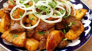 Картошка с мясом /Узбекча картошка ковурма