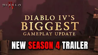 DIABLO 4's BIGGEST UPDATE NEW SEASON 4 TRAILER!