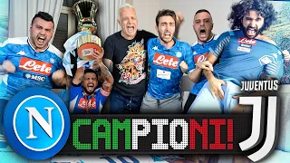 CAMPIONI!!! NAPOLI 4-2 JUVENTUS (d.c.r)  | LIVE REACTION COPPA ITALIA HD