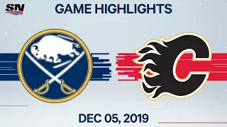 NHL Highlights | Sabres vs. Flames - Dec. 05, 2019