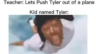 Tyler The Creator falling from the sky meme