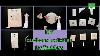 DIY cardboard activities for Toddlers part 3!!