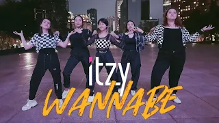 [Kpop Dance Cover in public México] ITZY "WANNABE" - Dance Cover Rain ver. [Kpop_Cheonan]