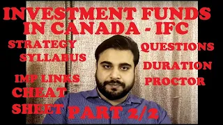 Cheat Sheet 2023 - IFC/IFIC-Investment Funds in Canada-Course Exam for Canadian Mutual Fund Bank Job