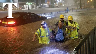 Hong Kong suffers worst flash flooding in 140 years