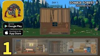 Zombie Forest 3: Underground Gameplay Walkthrough Part 1 (ios, Android)