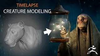 Creature Modeling and Texturing Concept - Zbrush Timelapse