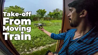 Launching a Drone from a Moving Train | Memorable Adventure with my Mavic Mini😛