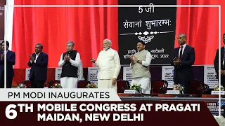 PM Modi inaugurates 6th India Mobile Congress at Pragati Maidan, New Delhi