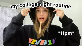 my 11 pm college night routine