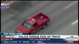 FNN: High-Speed Chase, Police Pursuit of Suspect Wanted for Assault with Deadly Weapon (AK-47)