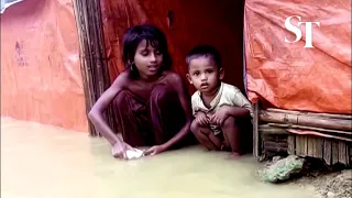 Thousands of Rohingya displaced in Bangladesh floods