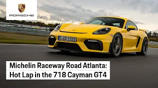 Onboard the Porsche 718 Cayman GT4 at Road Atlanta.