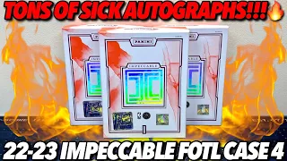 SICK AUTOGRAPHS GALORE!!! 🥵🔥 2022-23 Panini Impeccable Basketball FOTL 3-Box FULL CASE Break #4