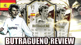 THE SPANISH MESSI WITH 5 STAR WEAKFOOT! 91 WORLD CUP FUT ICON BUTRAGUENO PLAYER REVIEW! FIFA 23 FUT