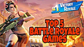 Top 5 Battle Royale Games For Android 2022(Online/Offline) High Graphics ⚡😱