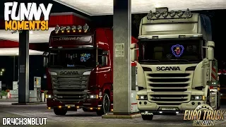 Euro Truck Simulator 2 Multiplayer Funny Moments, Idiots on the Road and Crash Compilation #12
