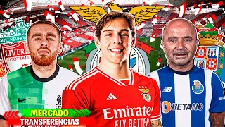 10 TRANSFERENCIAS CONFIRMADAS | RUMORES 24/25! Gustavo Sá Benfica, Sampaoli Porto, Kokçu Liverpool