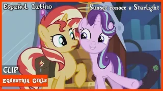 MLP: Equestria Girls - Clip - Sunset Shimmer conoce a Starlight Glimmer [Español Latino]